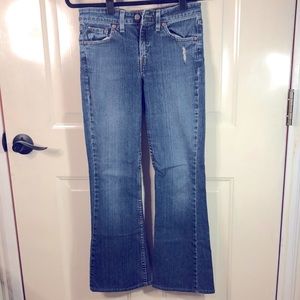 Levi’s low flare 519 distress jeans size 3 junior